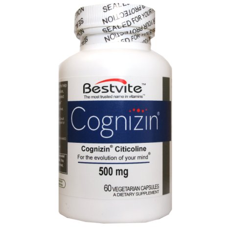 Cognizin Citicoline 500mg 60 Vegetarian Capsules