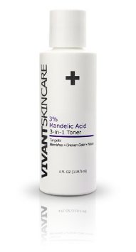 Vivant Skin Care 3% Mandelic Acid 3-in-1 Toner 4 oz. -The REAL Vivant Skin Care is only guaranteed when purchased from Amazon Seller Vivant Skin Care. Unauthorized vendors sell expired and tampered products.