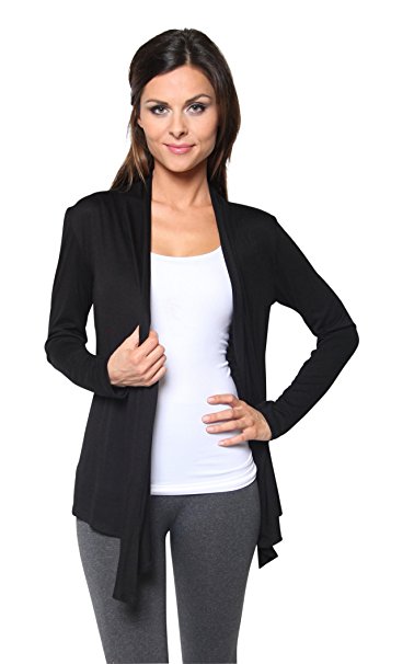 Free to Live Women's Light Weight Open Front Cardigan Sweater Made in USA