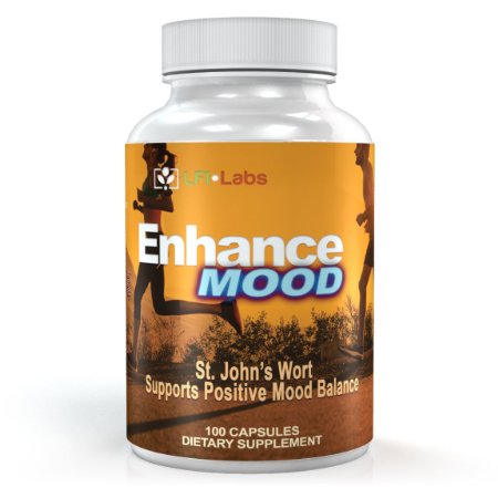 St. John's Wort - LFI Enhance Mood - Premium Extract Supplement For Mood Support - Promotes Mental Health & Eases Symptoms of Anxiety & Depression - 100 Capsules x 500mg