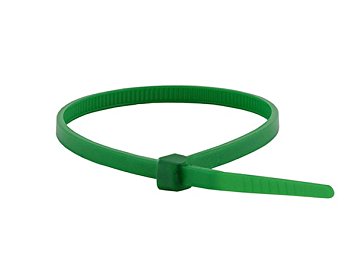 Monoprice Cable Tie 8 inch 40LBS, 100pcs/Pack - Green