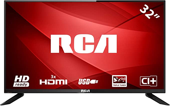 RCA RB32H1-UK 32 inch HD TV Triple Tuner 3x HDMI DVB-T/T2/C/S/S2 USB media player
