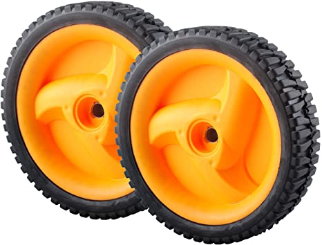 532403111 Mower Front Drive Wheels Compatible with Craftsman Husqvarna Replace 194231x427 194231x460 532194231 583104401(Pack of 2)