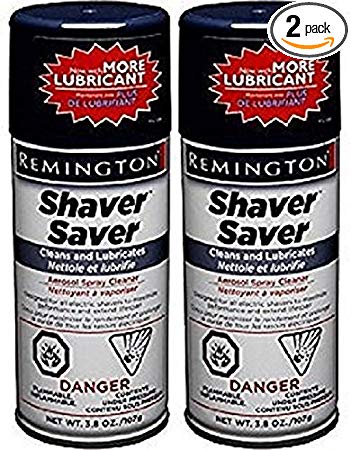 Remington SP-4 Shaver Saver Cleaner & Lubricant Spray 3.8 Ounce, 2 Cans