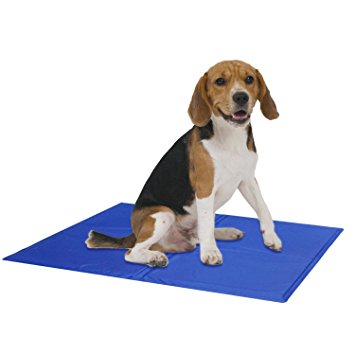 Foldable Pet Cooling Gel Pad - Zikke Soft Self-Cooling Nontoxic Pet Mat, Comfortable Chilly Gel Bed for Dogs and Cats Sleeping, Resting Indoors or Outside, including Kennel, Yard, Car Seat
