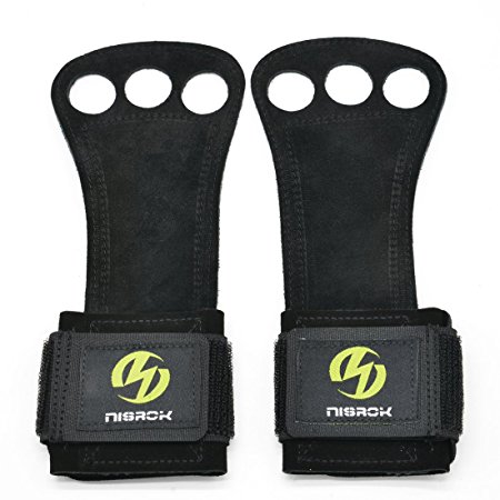 Gymnastics Hand Grips, Crossfit Gloves Great for Pull Ups,Cross training, Weightlfting,Powerlifting,Barbells,Kettlebells   FREE Carrying Bag