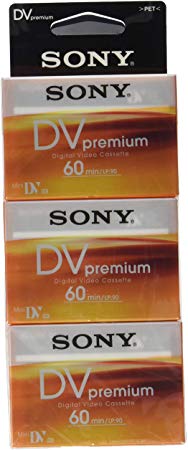 Sony 5DVM60PRR Premium Digital Video Cassette Brick (5-Pack)