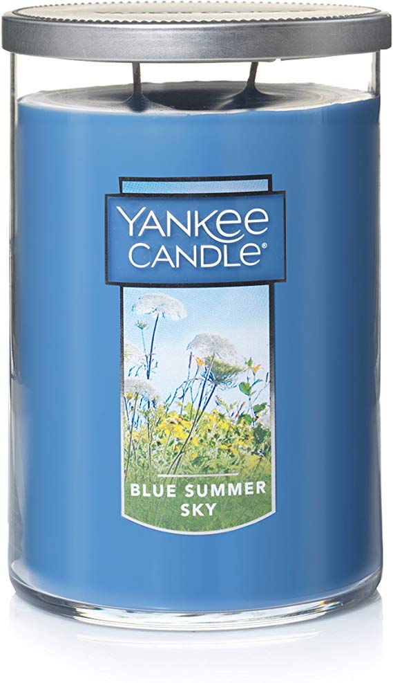 Yankee Candle Large 2-Wick Tumbler Candle, Blue Summer Sky