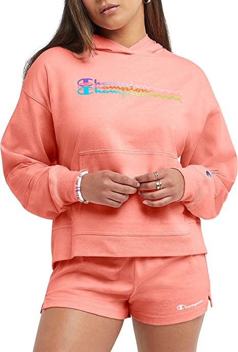 Champion womens Cotton Sweatshirt, Hoodie for Women, 100% Cotton, Midweight Sweatshirt, Graphics