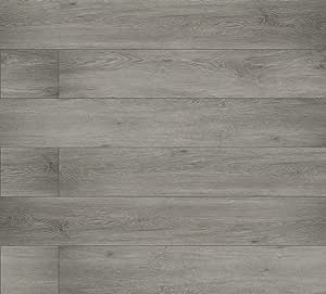 MSI McKenna XL 9 in. x 60 in. x 5MM Luxury Vinyl Flooring, Rigid Core Planks, LVT Tile, Click Lock Floating Floor, Waterproof LVT, Wood Grain Finish, 22.44 Square Feet, Holcomb Gray