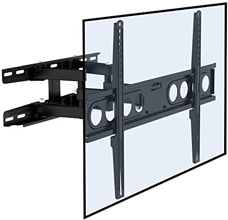 Fleximounts A22L Full Motion Articulating TV Wall Mount Tilt Swivel Bracket Fits 32"-70" 4K HD LED LCD screens, 70kg Weight Capacity