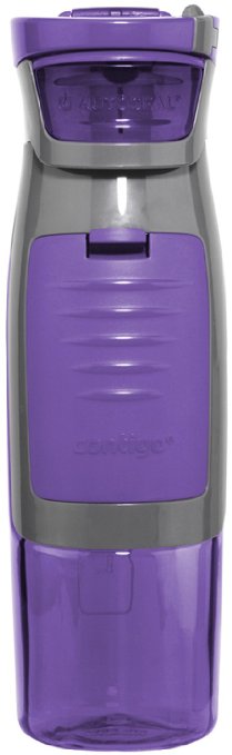 Contigo AUTOSEAL Kangaroo Water Bottle with Storage Compartment 24-Ounce Purple