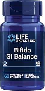 Life Extension, Bifido GI Balance, mit Bifidobacterium longum, 60 Kapseln, Laborgeprüft, Glutenfrei, Vegetarisch, Sojafrei, Ohne Gentechnik