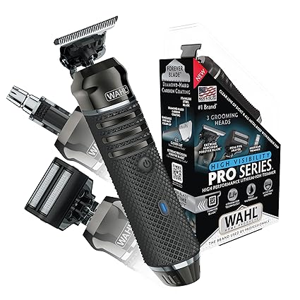 WAHL USA Pro Series High Visibility Skeleton Style Trimmer, Lithium-Ion Cordless Rechargeable All in One Shaving & Close Cutting Beard Trimmer for Men with Near Zero Gap Blade