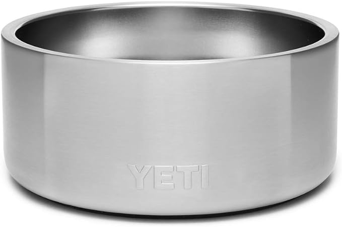 YETI Boomer 4, Stainless Steel, Non-Slip Dog Bowl, Holds 32 Ounces, Stainless Steel