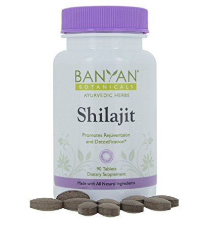 Banyan Botanicals Shilajit - Genuine Black Resin Mineral Pitch - 90 tablets - Sustainably Sourced - Promotes Vibrant Energy & Vitality*
