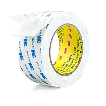 Double Sided Tape 2in x 16.5ft, Mounting Tape Heavy Duty, Removeable PE Foam Tape Strips, Strong Adhesive Tape Waterproof Free Damage for Paint Wall Picture Hanging Poster