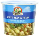 Dr McDougalls Right Foods Vegan White Bean and Pasta Soup Light Sodium 18-Ounce Cups Pack of 6