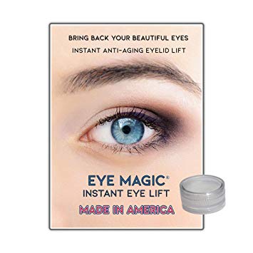 Eye Magic Premium Instant Eye Lift (S/M Kit w/Gel) Made in America - Lifts and Defines Droopy, Sagging, Upper Eyelids