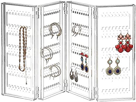 Saganizer earring holder and jewelry organizer Earring organizer holds up 140 pairs of earrings
