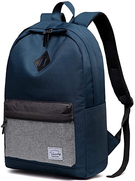 Backpack for Men and Women,VASCHY Water-Resistant Durable School Backpack