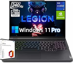 Lenovo Legion Pro 5i Gen9 - Gaming Laptop, 16" WQXGA 240Hz Display, Intel 24-Core i9-14900HX, RTX 4070, 32GB DDR5, 2TB SSD, Backlit KB, Wi-Fi 6E, Windows 11 Pro, Microsoft Office Lifetime License