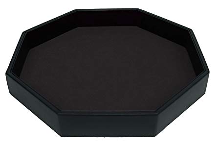 RNK Gaming 11.5 Inch Dice Tray PU Leather and Black Velvet