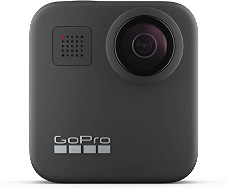 GoPro MAX — Waterproof 360   Traditional Camera with Touch Screen Spherical 5.6K30 HD Video 16.6MP 360 Photos 1080p Live Streaming Stabilization (International Version), Black