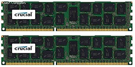 Crucial 32GB Kit (16GBx2) DDR3/DDR3L-1600 MT/s (PC3-12800) DR x4 RDIMM Server Memory CT2K16G3ERSLD4160B / CT2C16G3ERSLD4160B