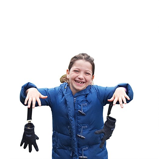 JJ's Elastic Glove and Mitten Clips for Kids EXTRA STURDY SUPER TIGHT GRIPS. Never Lose Hat, Scarf, Earmuff, Gloves Again