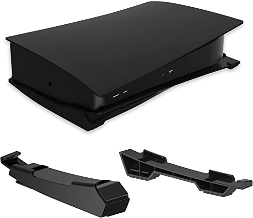 NexiGo PS5 Accessories Horizontal Stand, [Minimalist Design], PS5 Base Stand, Compatile with Playstation 5 Disc & Digital Editions, Black