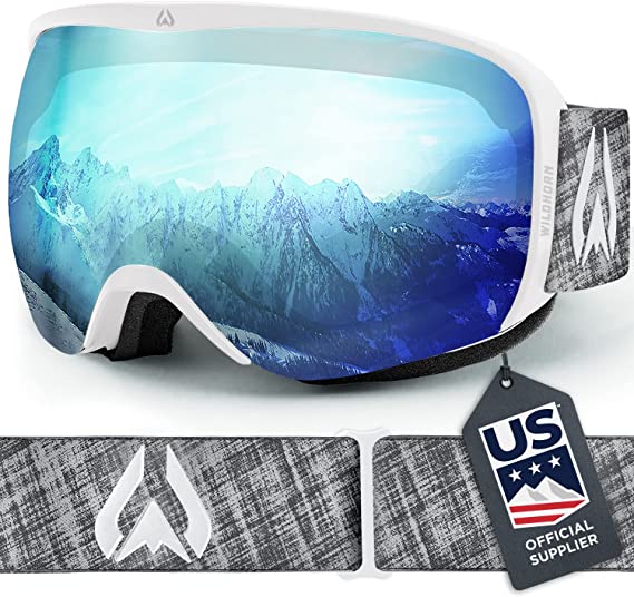 Wildhorn Cristo Ski Goggles OTG-100% UV Anti-Fog, Anti-Scratch-US Ski Team Official Supplier- Snow Goggles Men, Women & Youth