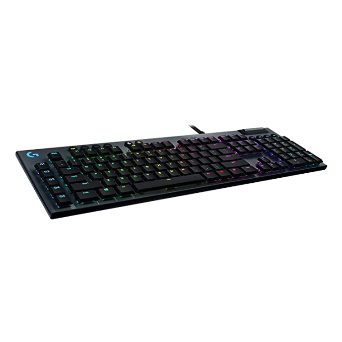 Logitech G 813 Lightsync RGB Mechanical Gaming Keyboard,16.8Mn Colors with Programmable G Keys, Ultra Thin Design (Tactile)