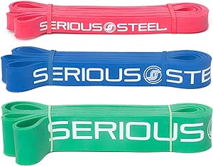 SeriousSteel Pull-Up Crossfit Jump Stretch Package #2, 3, 4 Set (4-55 kg.)