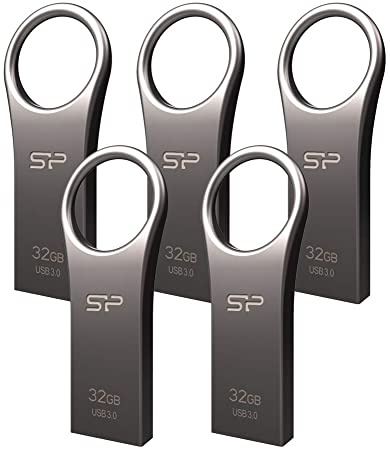 Silicon Power 32GB 5 Pack USB 3.0/3.1 Gen1 USB Flash Drive Jewel J80