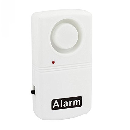 STW 2pcs Wireless Home Door/Window Vibration Burglar Safety Security alarm System Magnetic Sensor 120 decibel - white color