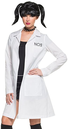 Mystery House Women's NCIS Abby's Lab Coat and Choker Costume Kit