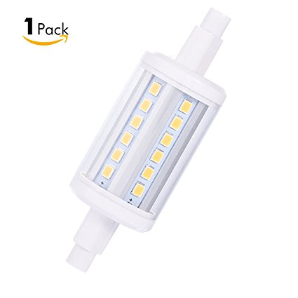 Sanniu 1-Pcs R7s Base LED Light Bulbs 78mm AC 110V 5W 2835 SMD 36 LED Double Ended Halogen Incandescent Replacement Warm White 1 Pack