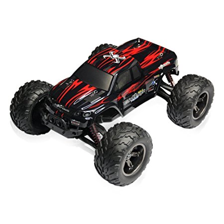HueLiv RC Car 1:12 Scale 2WD, 42Km/H High Speed, 2.4Ghz Remote Control Electric Vehicle (Red)