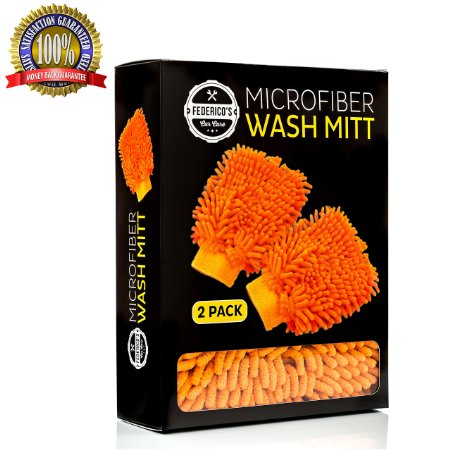 Microfiber Wash Mitt 2 Glove Pack - Now 40 Off For A Limited Time Only - Very Effective Tool For Auto Detailing - Scratch-free - High Absorbency - Great Gift Idea For Car Wash Equipment