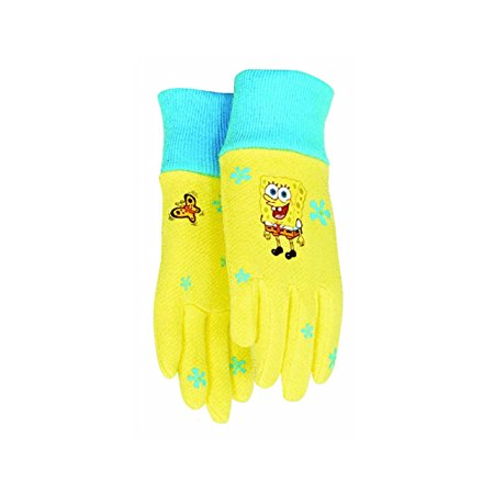 Midwest Glove SS102K SpongeBob SquarePants Kids All Cotton Jersey Glove, Bright Yellow