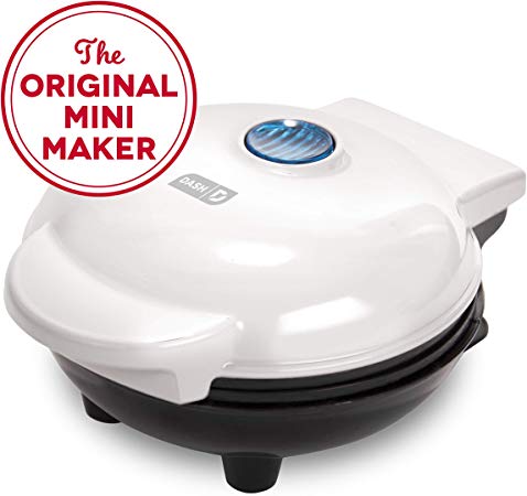 Dash Mini Maker: The Mini Waffle Maker Machine for Individual Waffles, Paninis, Hash Browns, Other on The go Breakfast, Lunch, or Snacks - White