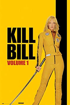 Kill Bill Volume 1 - Movie Poster (Regular Style - Black Mamba & Katana) (Size: 24 x 36 inches)
