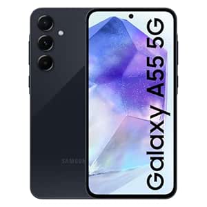 Samsung Galaxy A55 5G (Awesome Navy, 8GB RAM, 128GB Storage) | Metal Frame | 50 MP Main Camera (OIS) | Nightography | IP67 | Corning Gorilla Glass Victus  | sAMOLED with Vision Booster