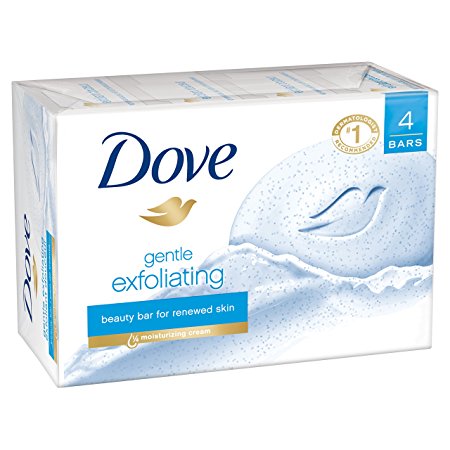 Dove Beauty Bar Gentle Exfoliating 4 oz, 4 Bar