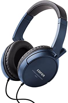 Edifier H840 Audiophile Over-The-Ear Headphones - Hi-Fi Over-Ear Noise-Isolating Closed Monitor Music Listening Stereo Headphone - Blue