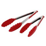 Premium Silicone Tongs 2 Pack 9-Inch and 12-inch
