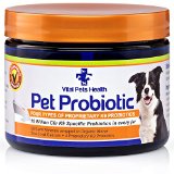 Natural Probiotic For Dogs - Best For Digestion Vitality Diarrhea Relief whilst Having the Minerals and Enzymes Your Dog Needs - 10 Billion CFU - Extra Large 170 grams6 oz Jar
