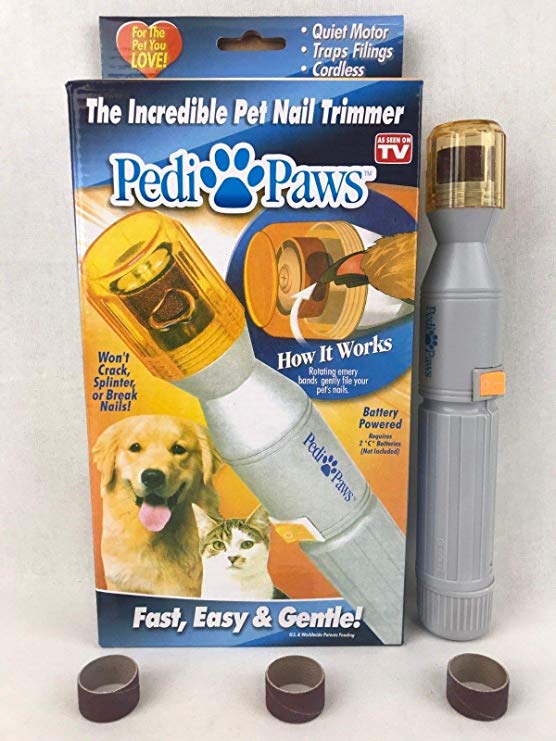 New Pedi Paws Nail Trimmer Grinder Grooming Tool Care Clipper for Pet Dog Cat