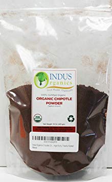 Indus Organics Chipotle Chili Pepper Powder, 1 Lb Bag, Premium Grade, High Purity, Freshly Packed